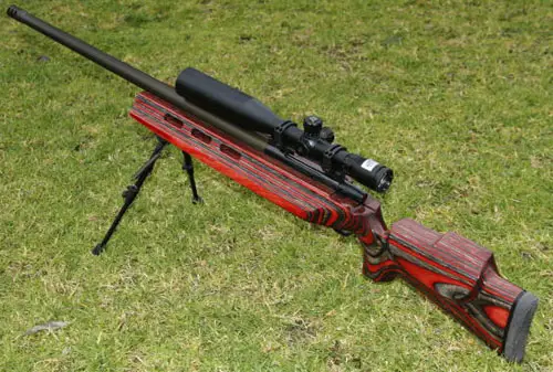 Custom built .338 Lapua rifle.
