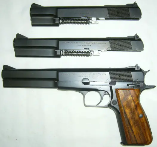 hoag power hi jim browning handguns slide barrel pistol james modified longslide chuckhawks